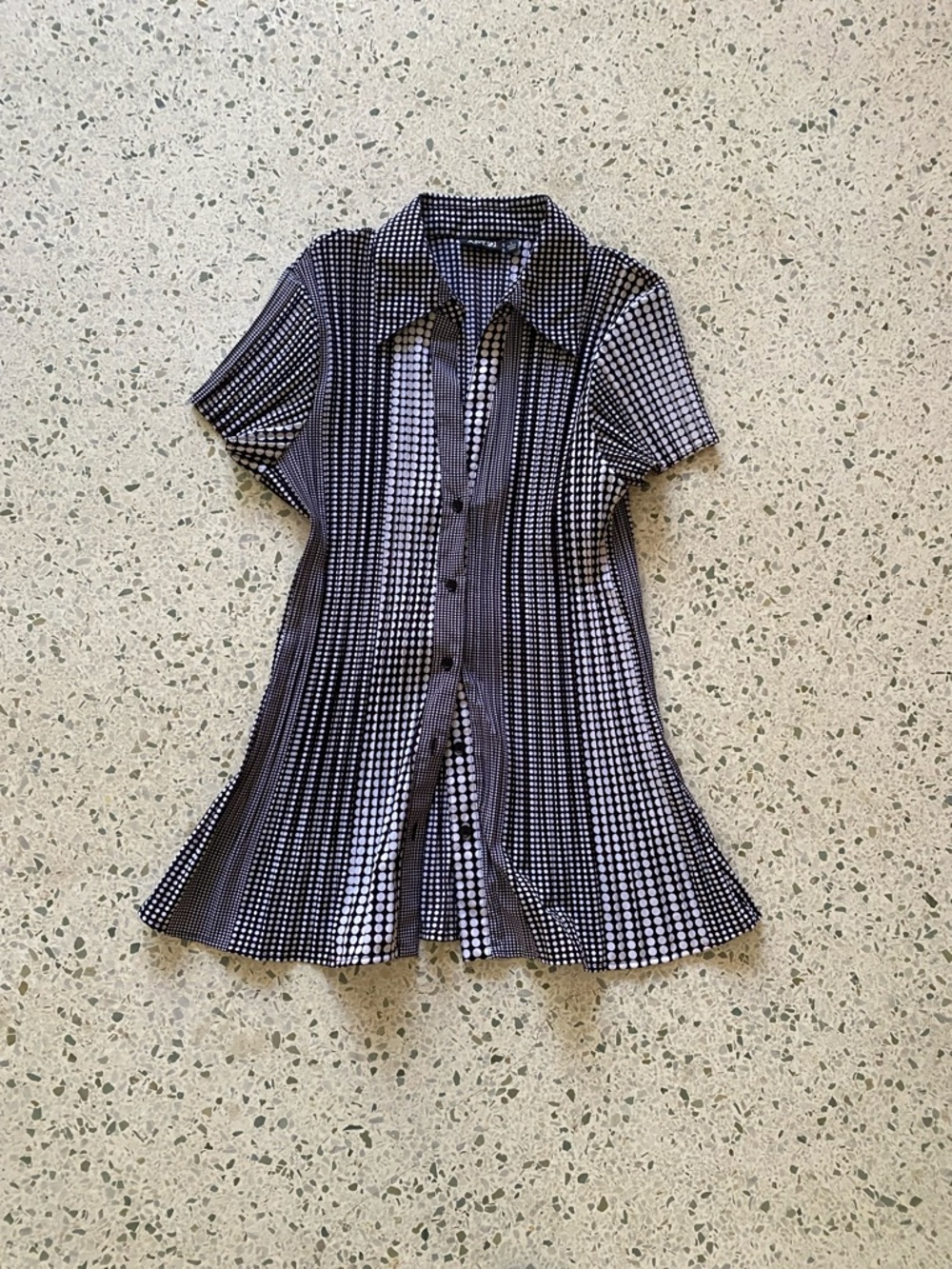 Apt. 9 Black & White Polka Dot Blouse
